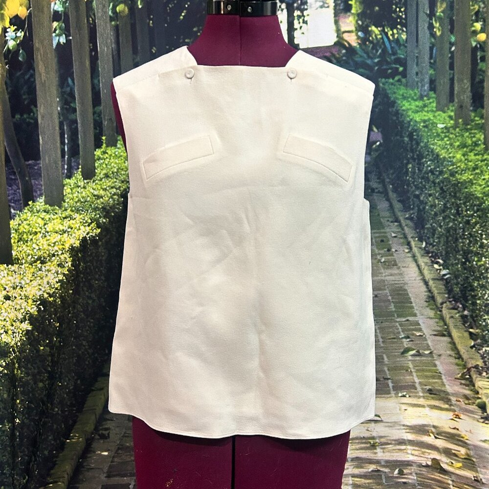 Balenciaga Silk Top in Off White Size XS